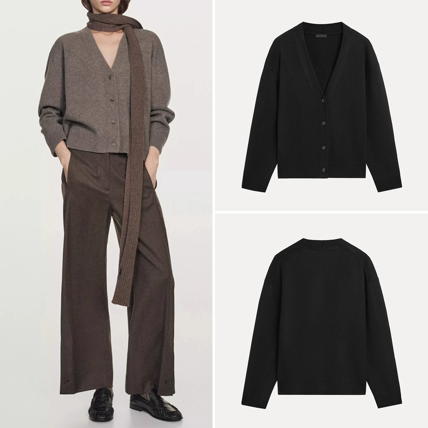 

Faionable Knitted V-Ne Open Cardigan Women's Ele Personali Match All Winter New Arrival Z European Sle Long ...