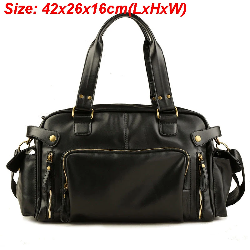 Мужская кожаная дорожная сумка в ретро стиле XA158ZC