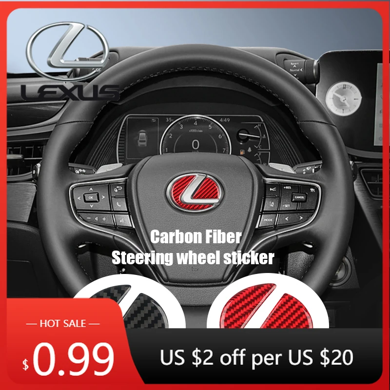 

Наклейки для интерьера автомобиля Lexus, декоративная наклейка на руль из углеродного волокна для RX330, IS250, CT200h, ES300h, RX350, IS300h, NX