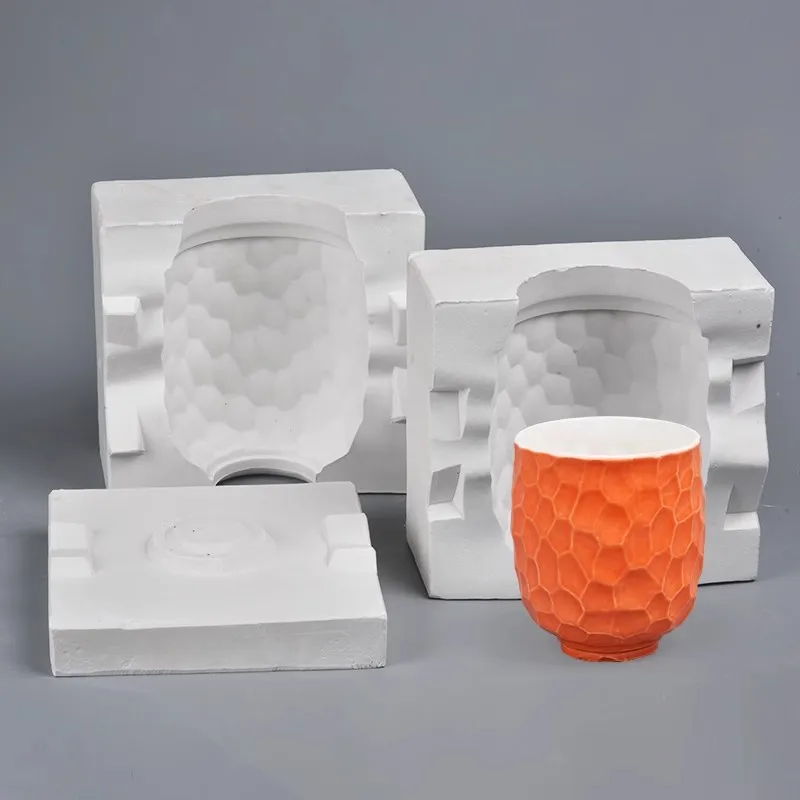 Ceramic Plaster Mold Usefu Teacup Tea Cup Gypsum Moulds for Diy Clay Pottery Ceramic Tools Supplies