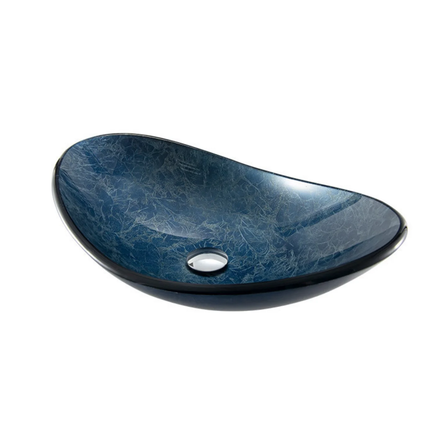 Solid color tempered glass countertop basin, minimalist art basin, wholesale bathroom countertop basin, homestay hotel washbasin