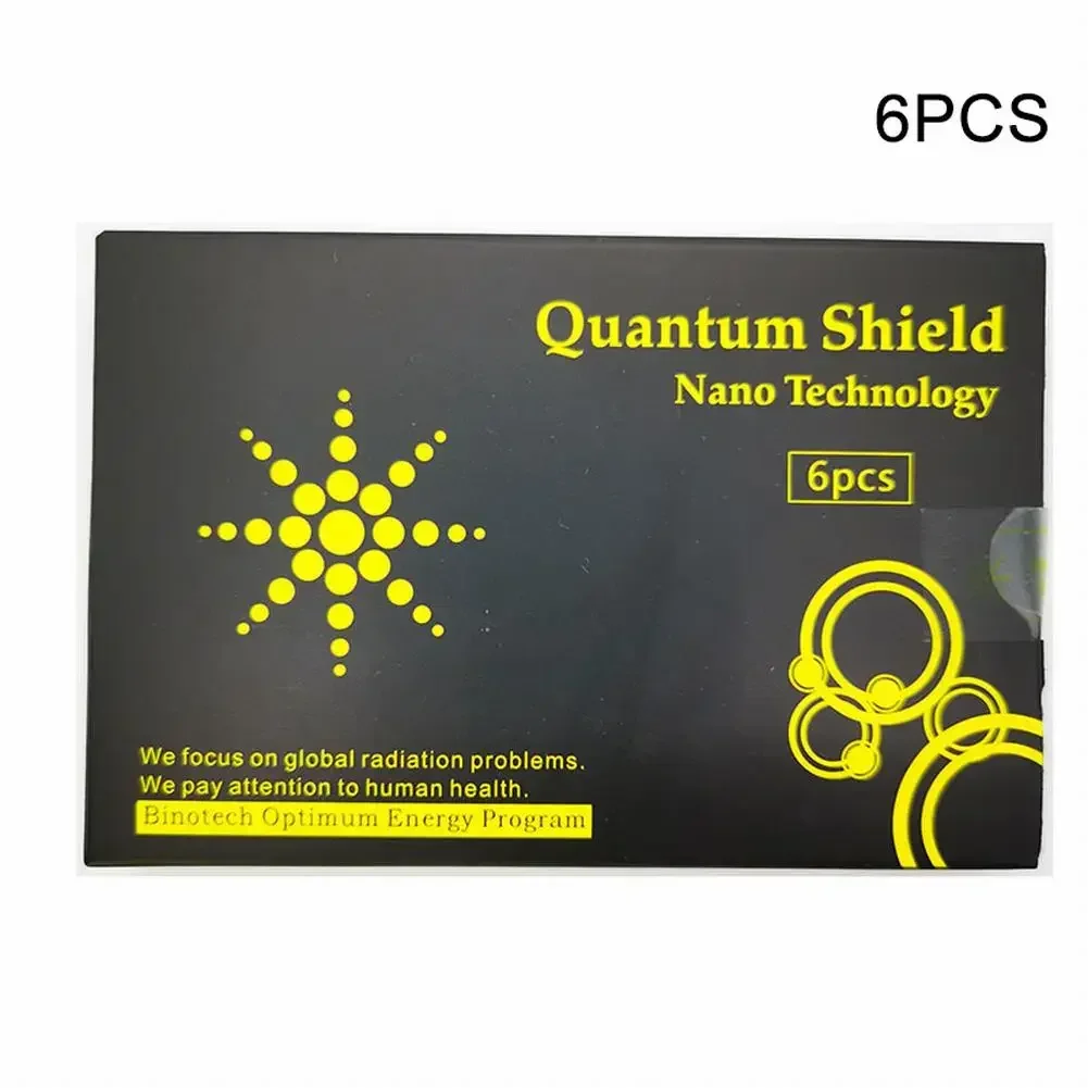 Quantum Anti Radiation Shield 5G EMF Protection - هواتف أجهزة الكمبيوتر المحمولة - 6 ملصقات مكيفات ثلاجات وأفران الميكروويف