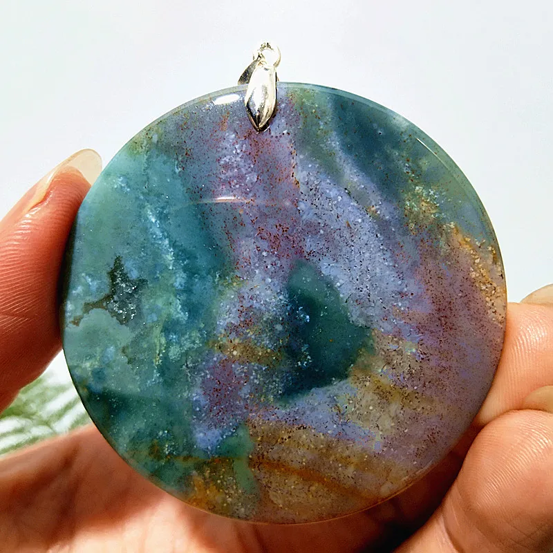 AA   Natural Stone Waterplant Pendant Crystal Magic Healing Stone Yoga Cure Feng Shui Crystal Room Ornament