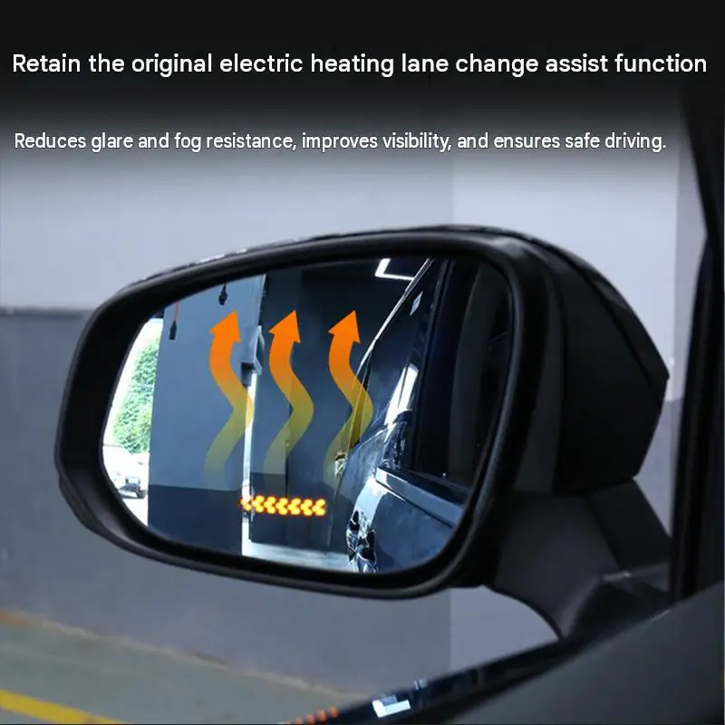 Side Mirror Glass for Toyota Alphard Vellfire 40 Series Blue Anti Glare Wide View Heated Lens Sequential Turn Signal Upgrade