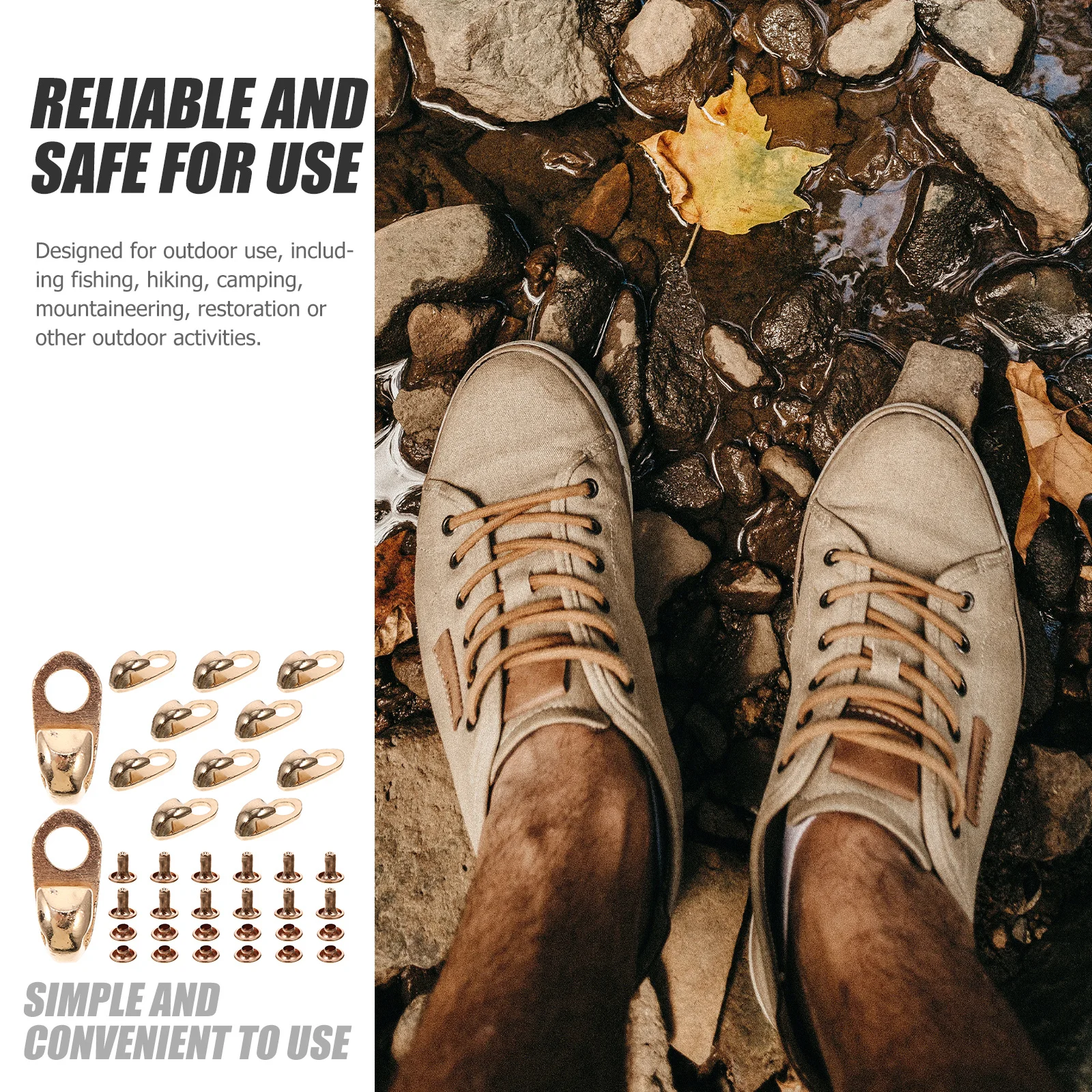 

12Pcs Shoe Lace Hooks Alloy Metal Buckles Strong Boot Hook for Outdoor Climbing Hiking Shoe Lace Buckle Alloy Shoelace Buckle