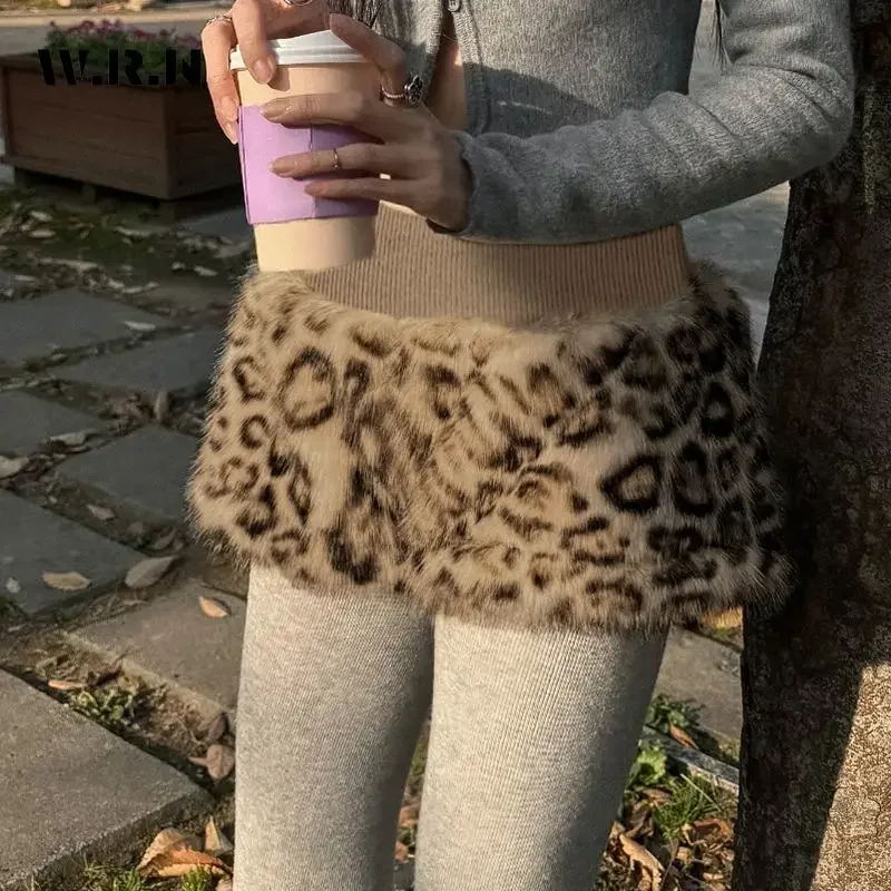 2025 Primavera Vintage Hotsweet Stile Casual Pantaloncini leopardati a vita alta Pantaloncini patchwork slim fit in vita elastica Harajuku da donna