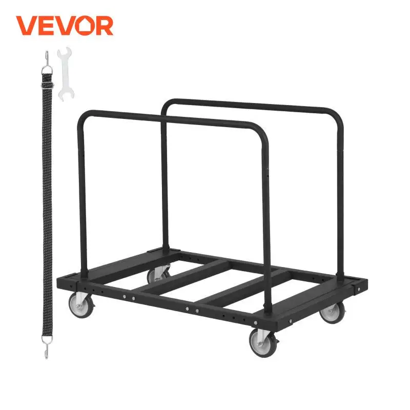 VEVOR 1800 LBS Drywall Sheet Cart Panel Dolly Cart with Deck and 5