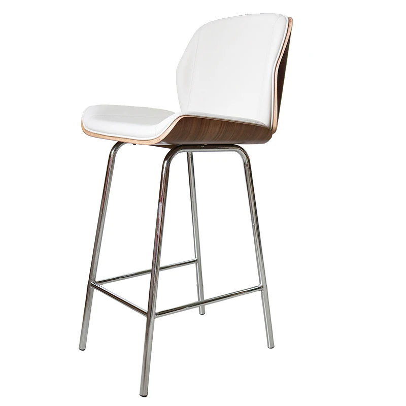 

Новый дизайн, коричневая фанера, bentwood, деревянный домашний центр, барный стул, кожаные стулья