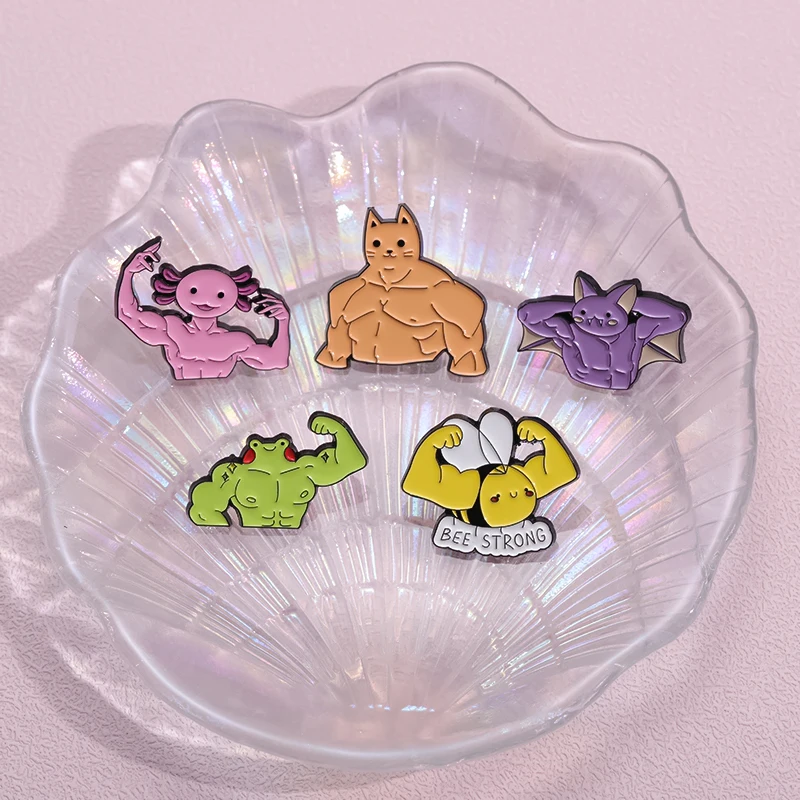 Pin de Animais Muscle: A Joia de Estilo e Humor para Amantes de Acessórios Criativos