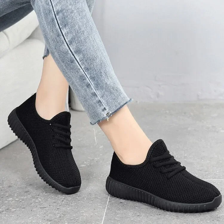 Women\'s Vulcanize Shoes 2024 Sneakers Solid Black Red Shoes Gym Fitness Trainers Walking Sport Shoes Female Zapatos Mujer