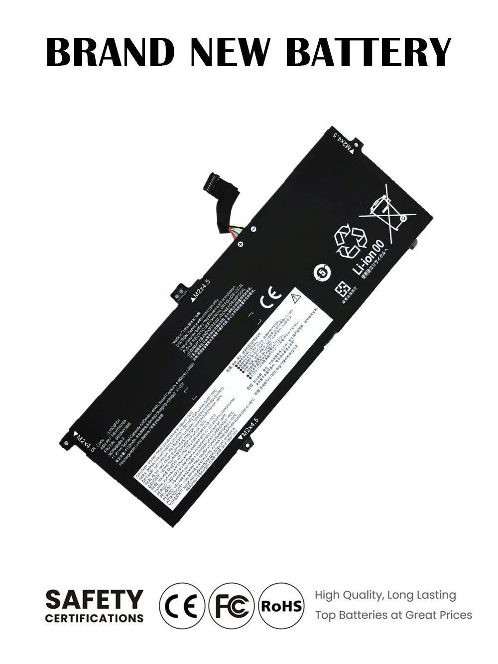 L18C6PD1 Laptop Battery For Lenovo ThinkPad Notebook X13 X390 X395 L18M6PD1 L18D6PD1 L18M6PD2 SB10K97658 SB10K97657 SB10K97656
