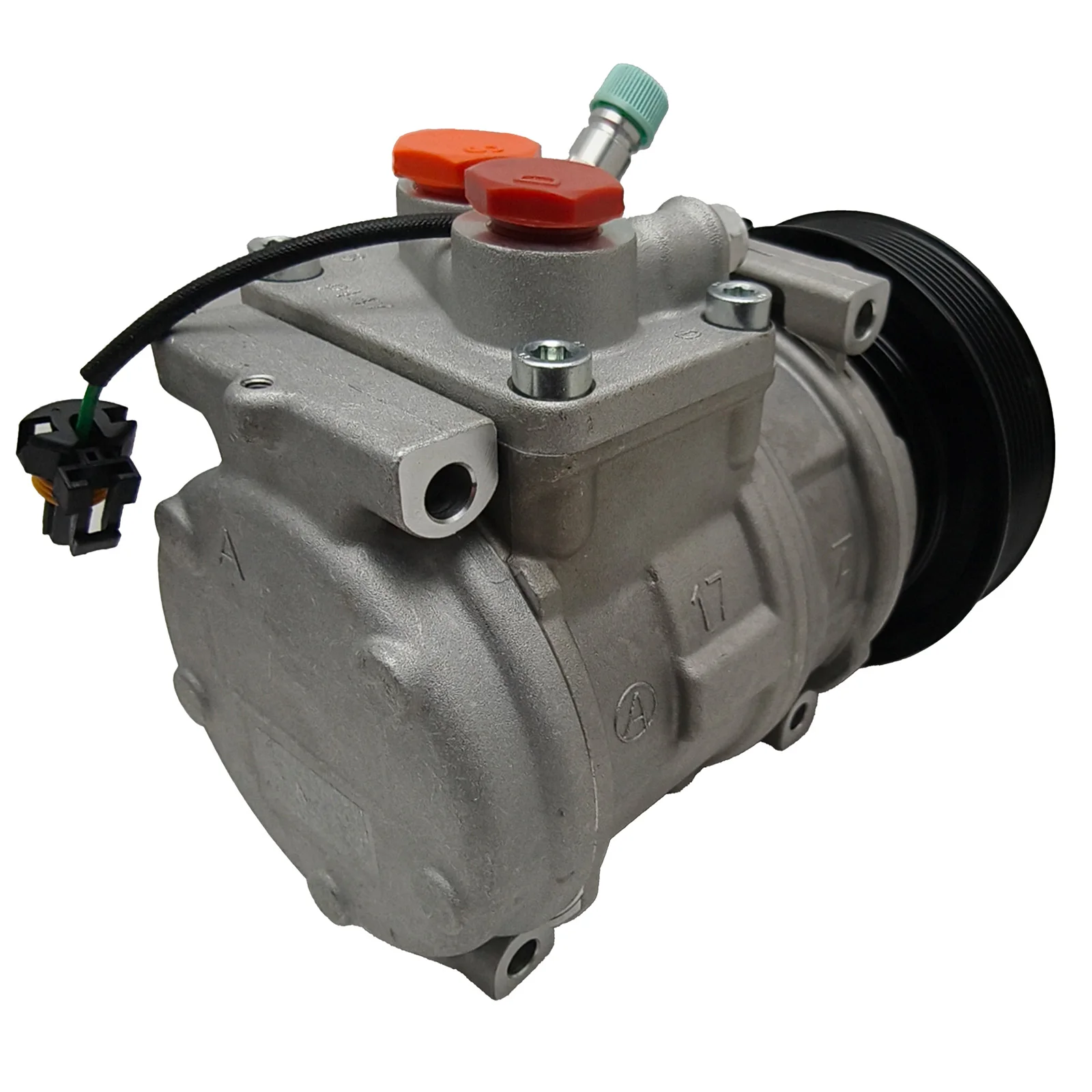 12V Air Conditioning Compressor KCN1559GW For John Deere 6603 7610 7630 7710 7715 7730 Tractor 6.8L-8.1L With Powertech Plus