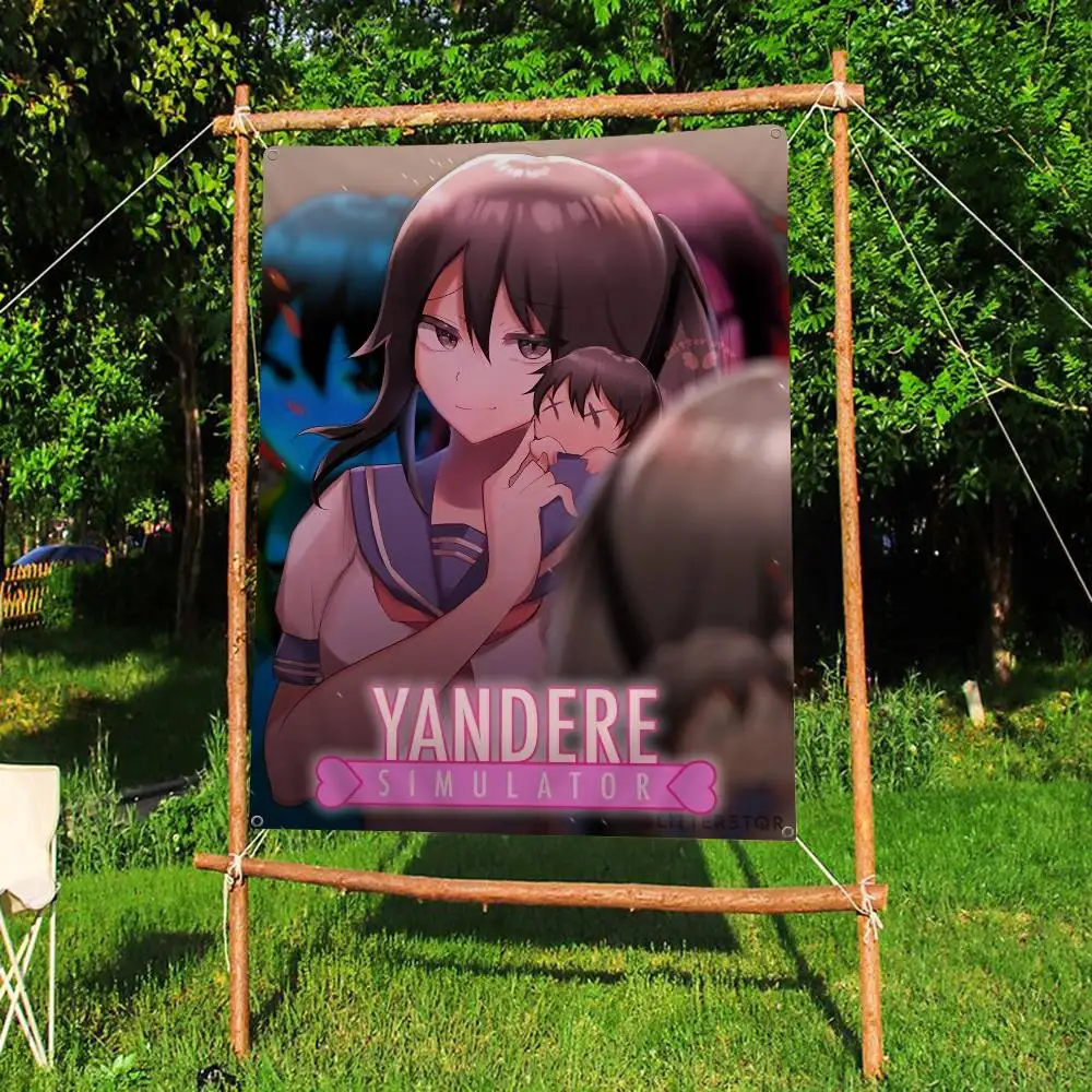 Game Yandere Simulator Printed Large Flag Art Science Fiction Room Home Decor Decor Banner