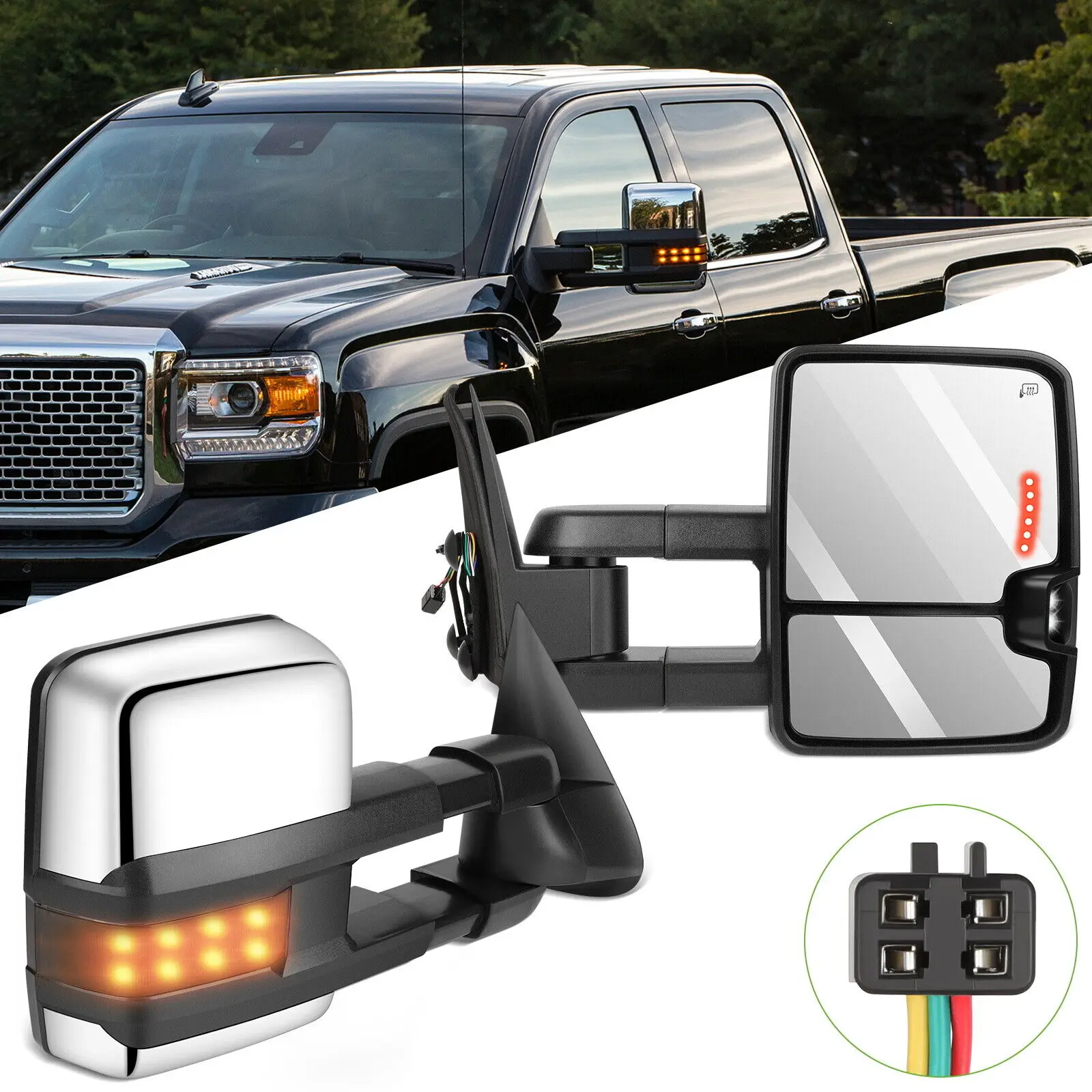 

Буксирное зеркало для GMC Sierra Chevrolet Silverado 99-02