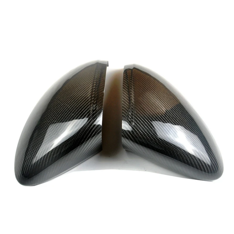 Car Carbon Fiber Rear View Mirror Housing Reversing Mirror Cover Stickers For Porsche New Cayenne 2018 2019 2020 2021