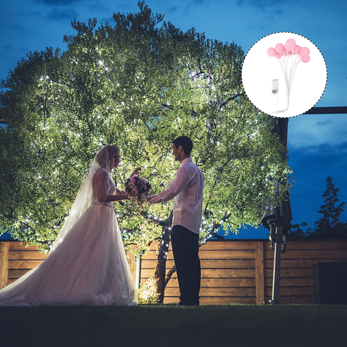 مجموعة واحدة من مصابيح كروية بخيط القطن LED - مصباح باقة مقاوم للماء موفر لتزيين حفلات المنزل