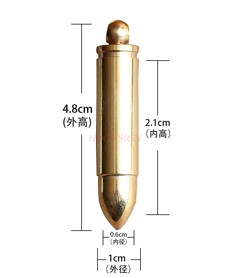 Mini bouteille de médicaments d'extérieur en laiton à tête bombée, petite boîte étanche à l'humidité, compartiment étanche portable