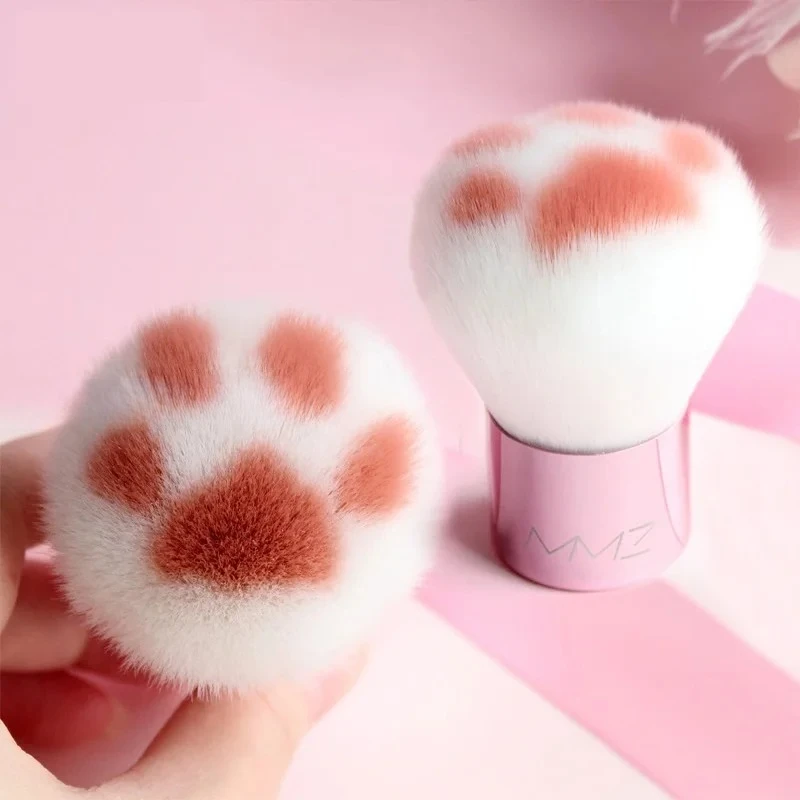Pinceau de maquillage griffe de chat Super mignon, outils cosmétiques rétractables portables, fond de teint Kawaii, correcteur, Blush, poudre, cadeau de maquillage