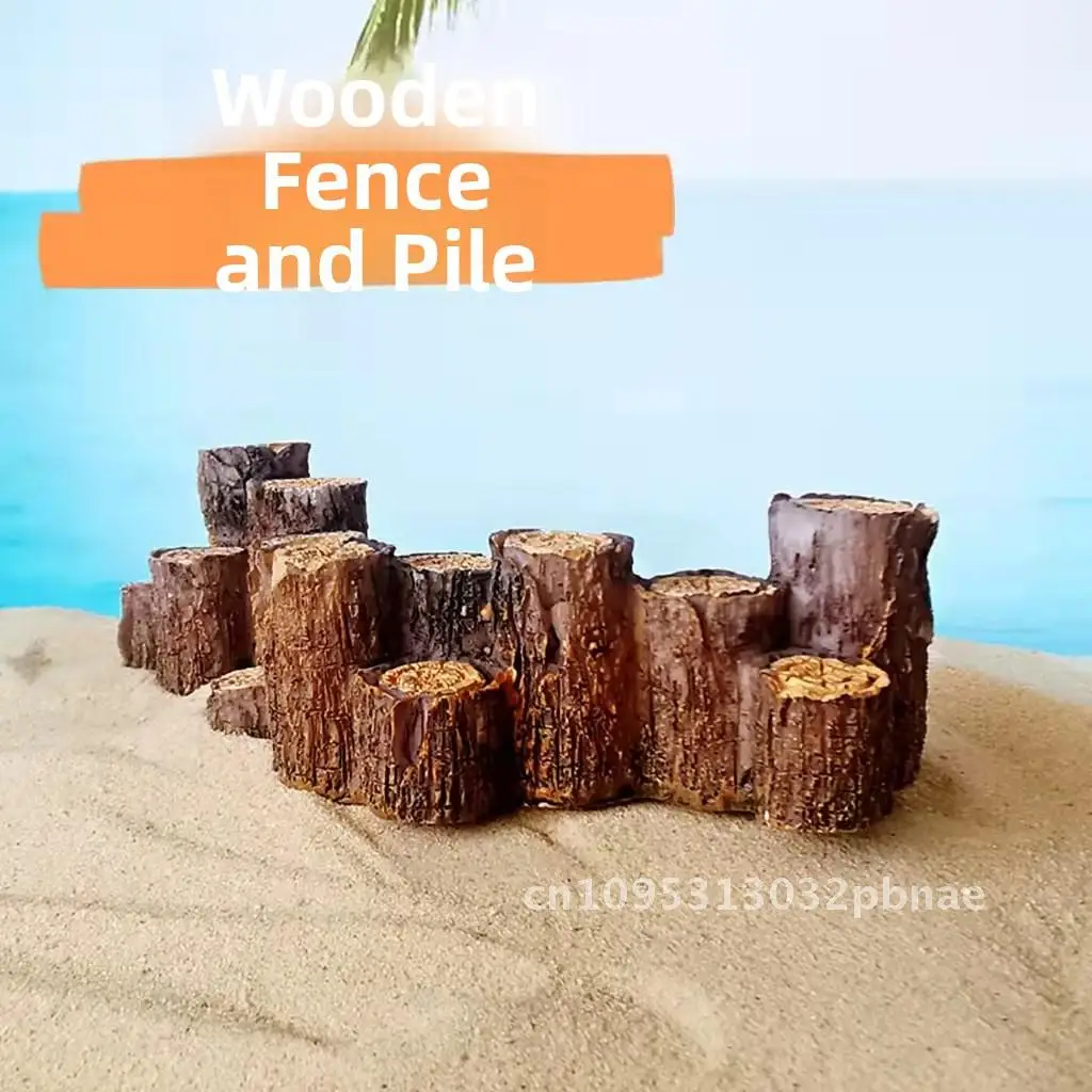 

Набор психологических песка, строительные аксессуары, красная деревянная стена, миниатюрный пейзажный реквизит, пасторальный стиль, рокарий, вода в комплекте