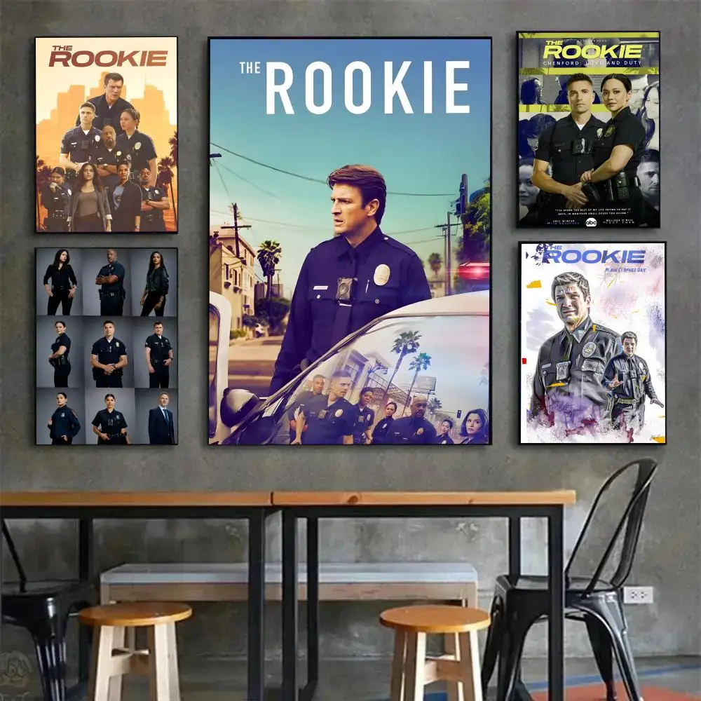 Comedy Action Movie T-The R-Rookie Poster Poster Painting Wall Art Mural for Living Room Home Decor and Gifts