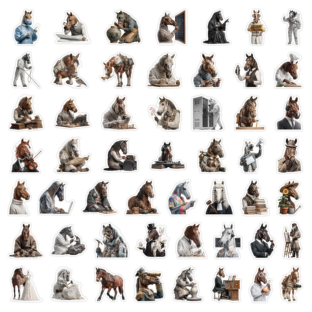 50 pieces of realistic and creative high-definition and fun decorative stickers featuring the 12 Chinese zodiac animals. Suitabl
