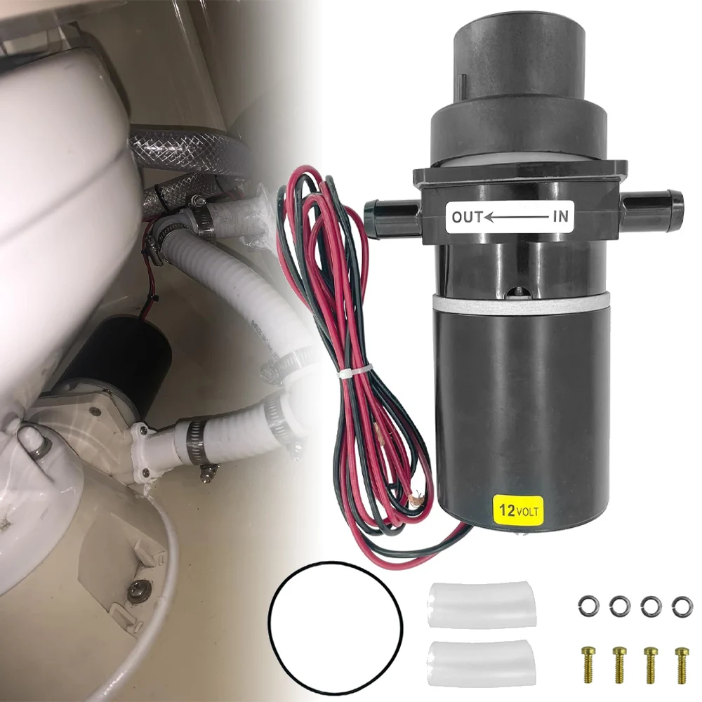 

Комплект для сборки туалетного насоса 37041-0010 для морских судов и автодомов, электрический туалетный измельчитель (макератор), совместимый с Jabsco 37010-12V