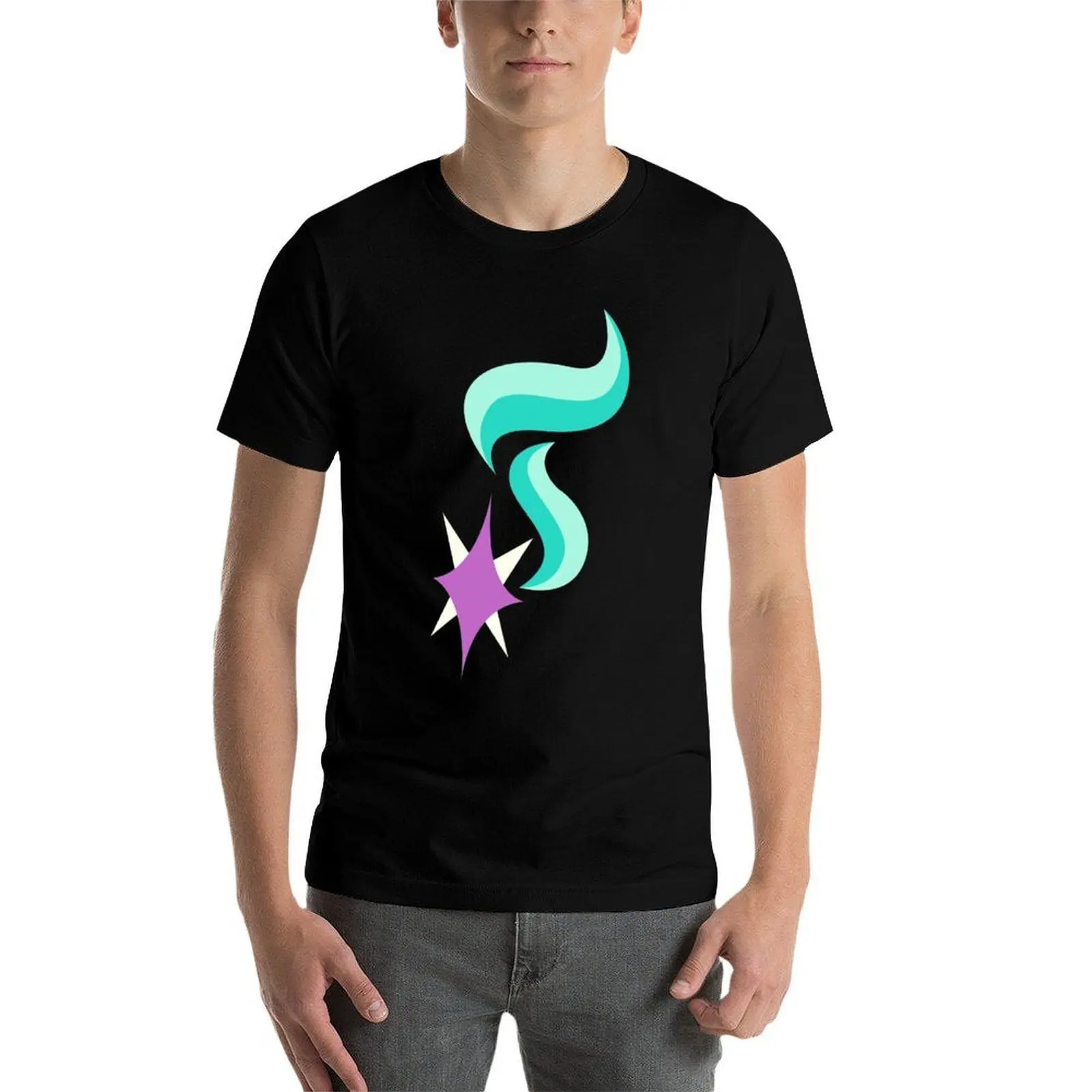 Starlight Glimmer Magic Shooting Star Spell MLP Cutie Mark Sign T-Shirt, Summer Casual Cotton Tee, Oversized Streetwear Tops view 4