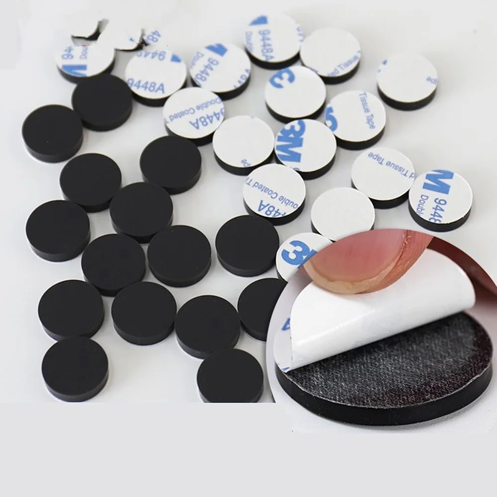 10/20/30pcs Black Rubber 3M Self-Adhesive Furniture Hardware Feet Pads Cabinet Chair Leg Mute Non-Slip Buffer Gasket Accessories
