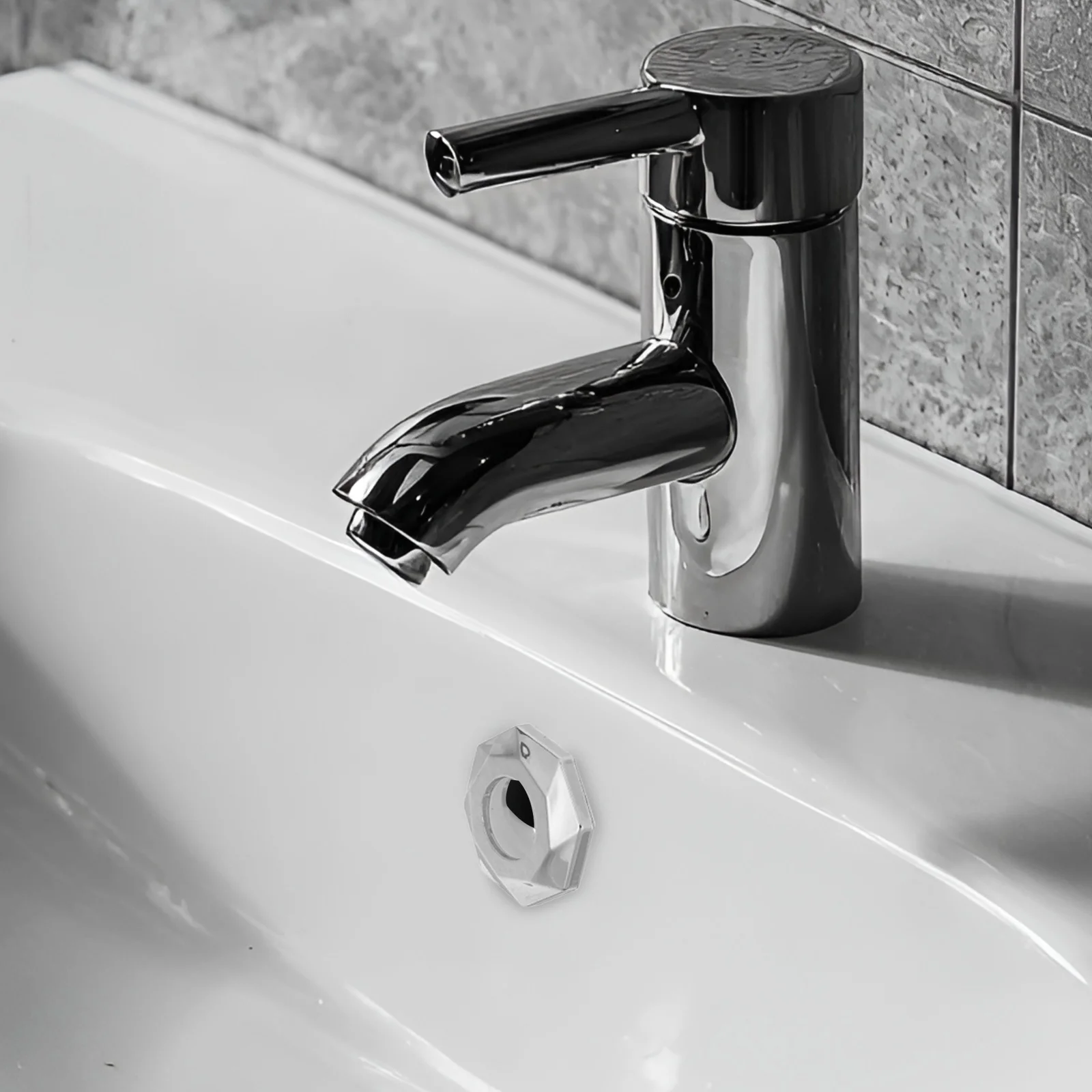 

4pcs Bathroom Sink Overflow Drain Cover Basin Hole Insert Trim Cap Replacement For Kitchen Bathroom Sink Overflow Cover Mesh