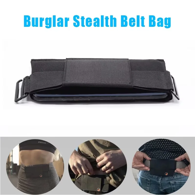 Woman Simple Running Sports Mobile Phone Bag Ultra-Thin Invisible Travel Waist Bag Multi-Function Waterproof Cycling Bag