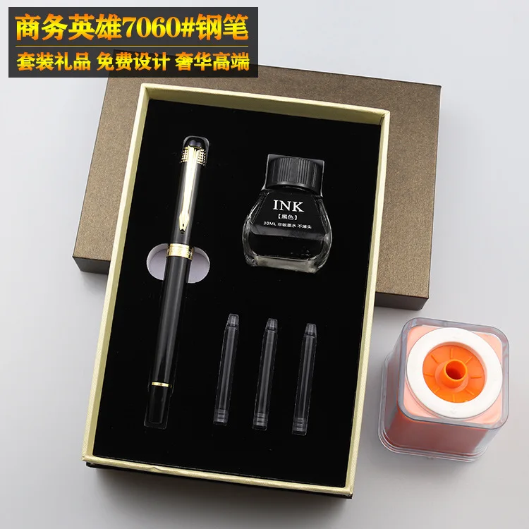 Metal pen office business metal pen set pen advertising gift box pen ink pen  pen set  cute pens  fountain pens  Mainland China