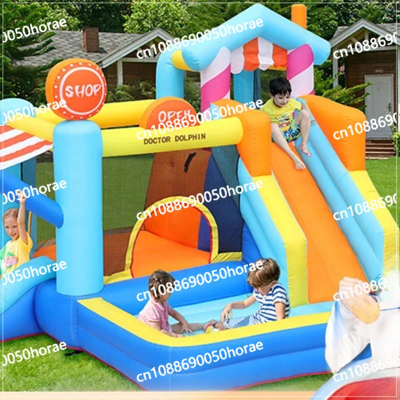 Children's Trampoline Home Indoor and Outdoor Slide Trampoline Amusement Park Naughty Castle