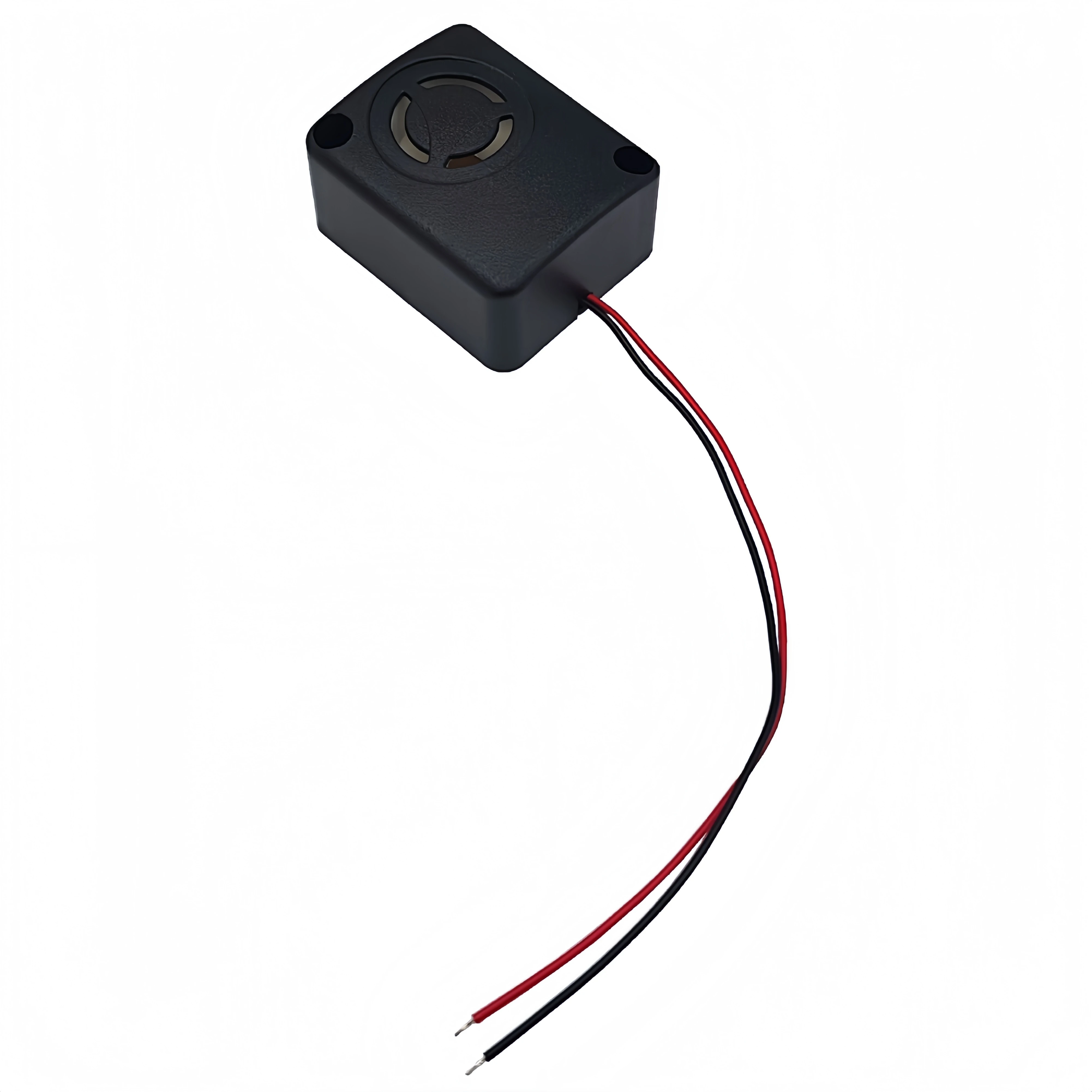 4PCS Square Shell Active Buzzer Alarm 110dB Anti-Theft High-Decibel Black Mini Piezo Alarm Siren DC 12V for Outdoor Car Safes