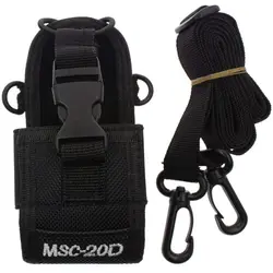 Baofeng-Bolsa de nailon para walkie-talkie, funda de Radio bidireccional con correa ajustable para el hombro