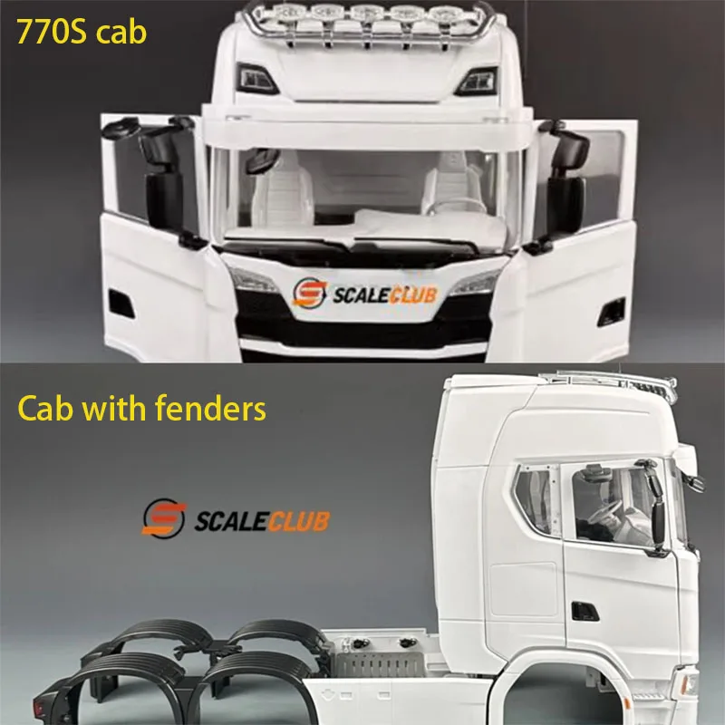 Scaleclub Model 1/14 for Scania 770S Open Door Version Cab Body Driving Compartment Cab