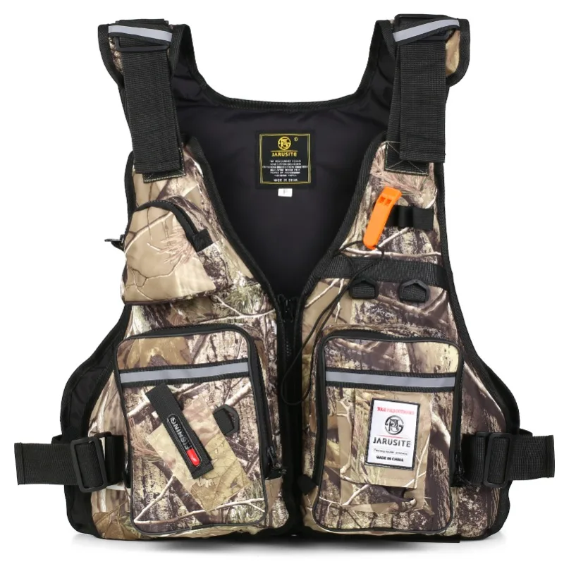 

Men's Professional Life Jacket Waterproof Multi-Pocket Adjustable Sea Fishing Vest, Portable and Comfortable Fishing Life Vest