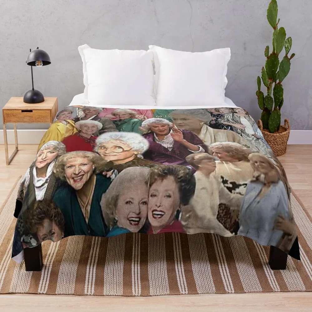 

Golden girls Classic Throw Blanket Soft Plush Plaid