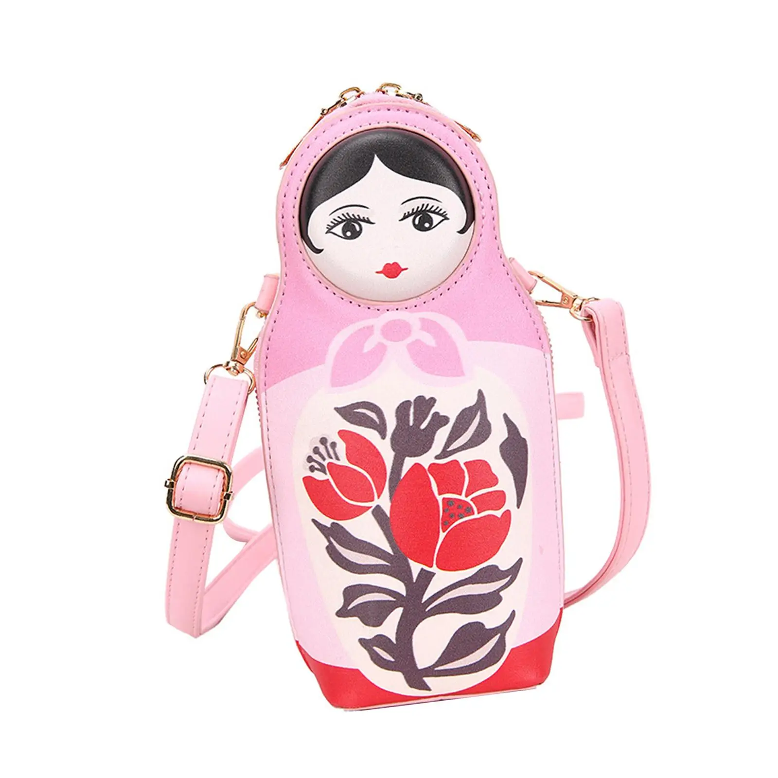 Matryoshka Doll Crossbody Bag Handbag Men Women Casual Shoulder Bag Shoulder Bag for Riding Trekking Camping Climbing Hiking