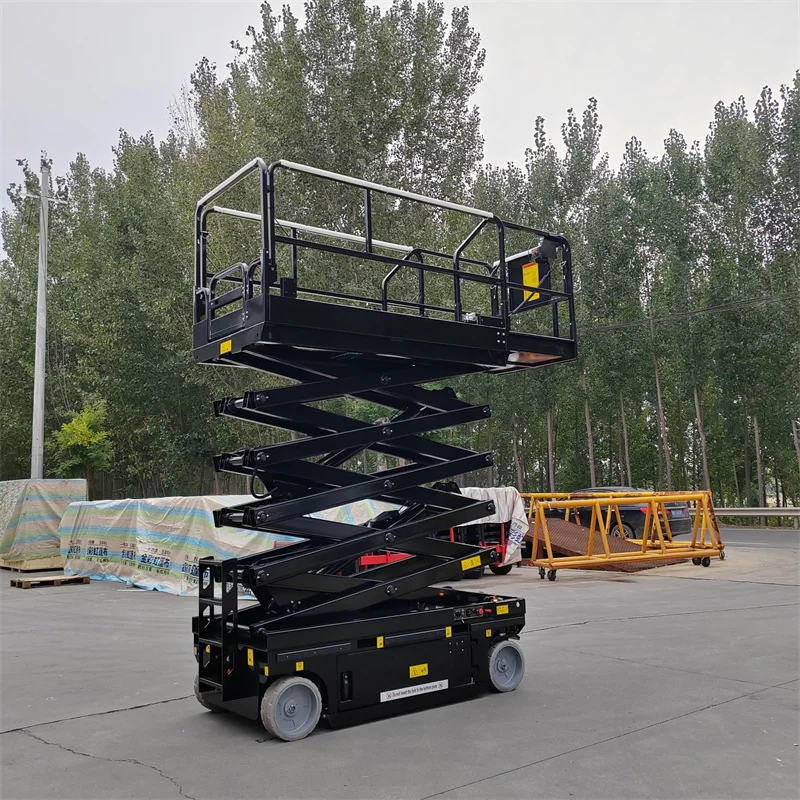 CE High Quality 4m 6m 8m 10m 12m 14m 16m 18m Mini Scissor Lift Table Elevated Small Electric Lift Table Electric Scaffolding