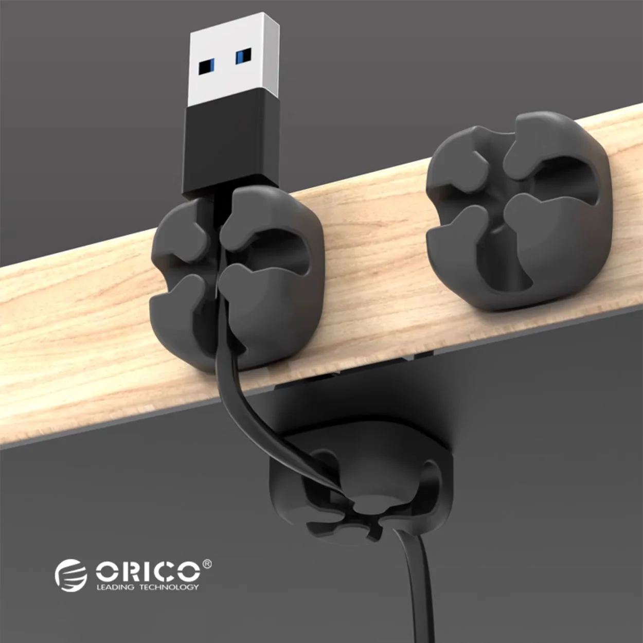 For ORICO Cross Slot Digital Cable Sorter Earphone Mouse Cord Clip Protector USB Cable Desktop Cable Card Fixed Clamp Cable Sort