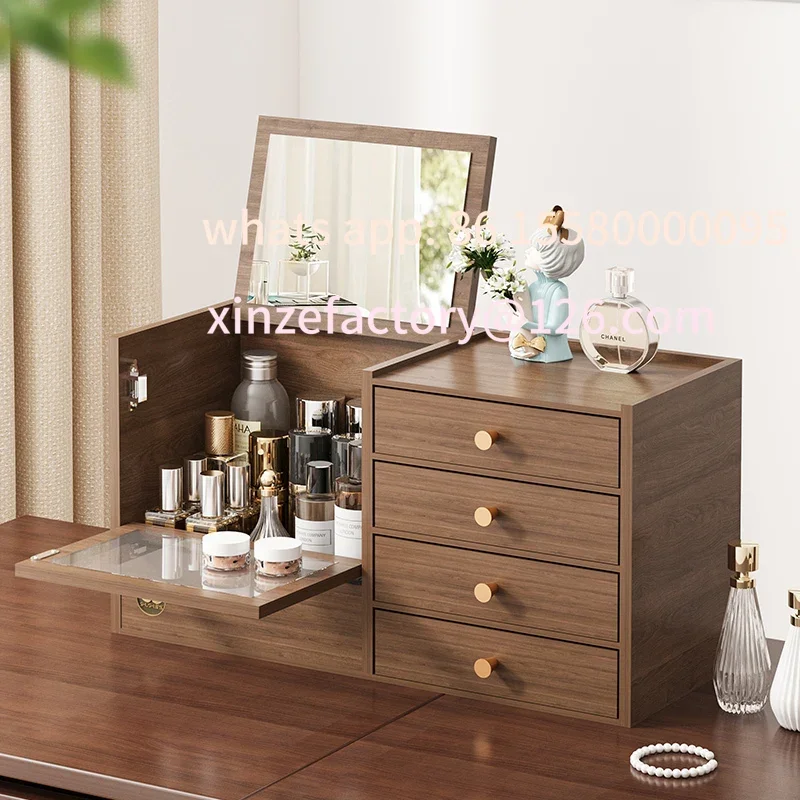 Customizable Dustproof Cosmetics Storage Box Desktop Premium Household Large Capacity