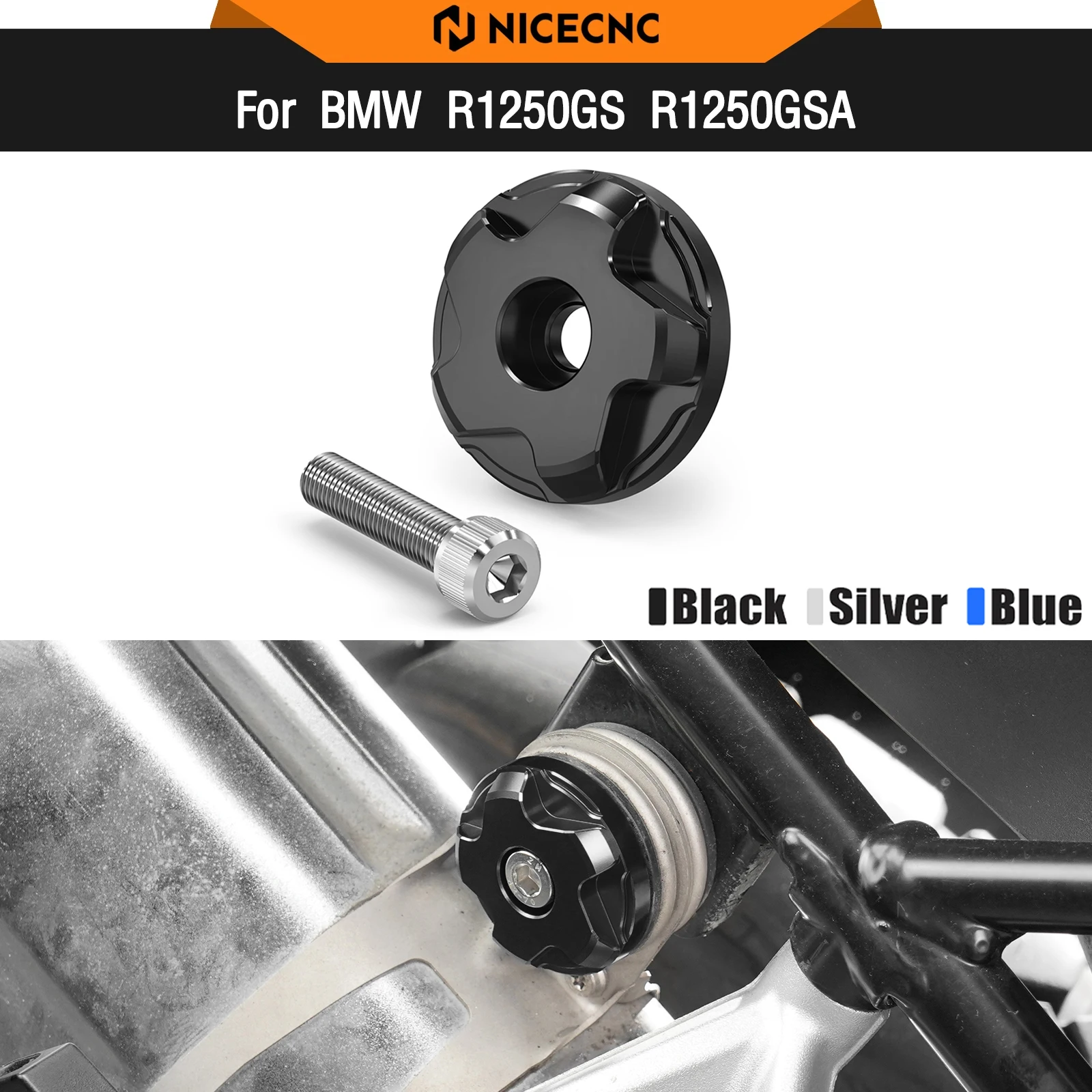 For BMW R1250GS GSA Exhaust Hanger Bolt R1250GS Adventure R1250GSA R1250GS ADV R 1250 GS R1250 GS R 1250GS R 1250 GS 2019-2024
