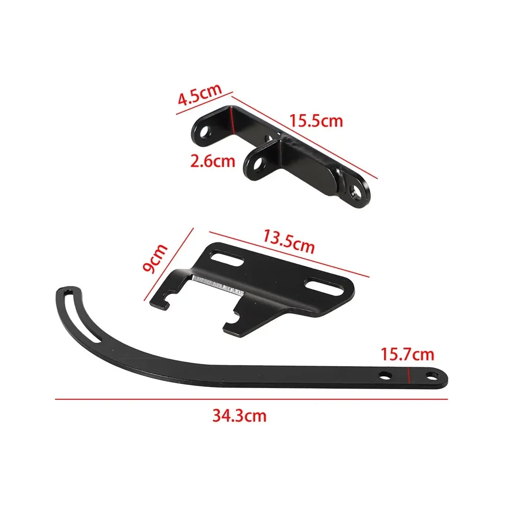 Soporte de alternador negro, lado de los conductores, lado corto de los conductores de la bomba de agua para bloque pequeño Chevy SWP SBC 283 305 327 350