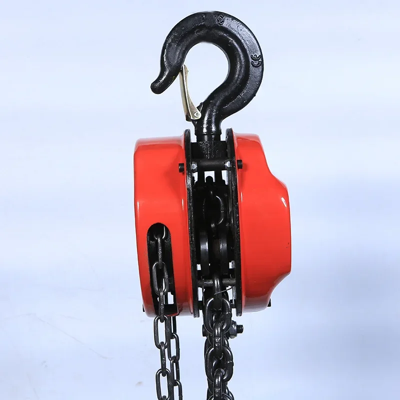 Hand Manual Chain Hoist, Lifting Height 6m Load 5 Tons, Triangular Lifting Chain, Portable Household Crane