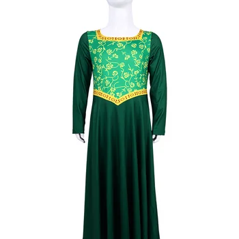 Monster Princess Cosplay Fiona Green Dress Costume Halloween Carnival Party Shrek