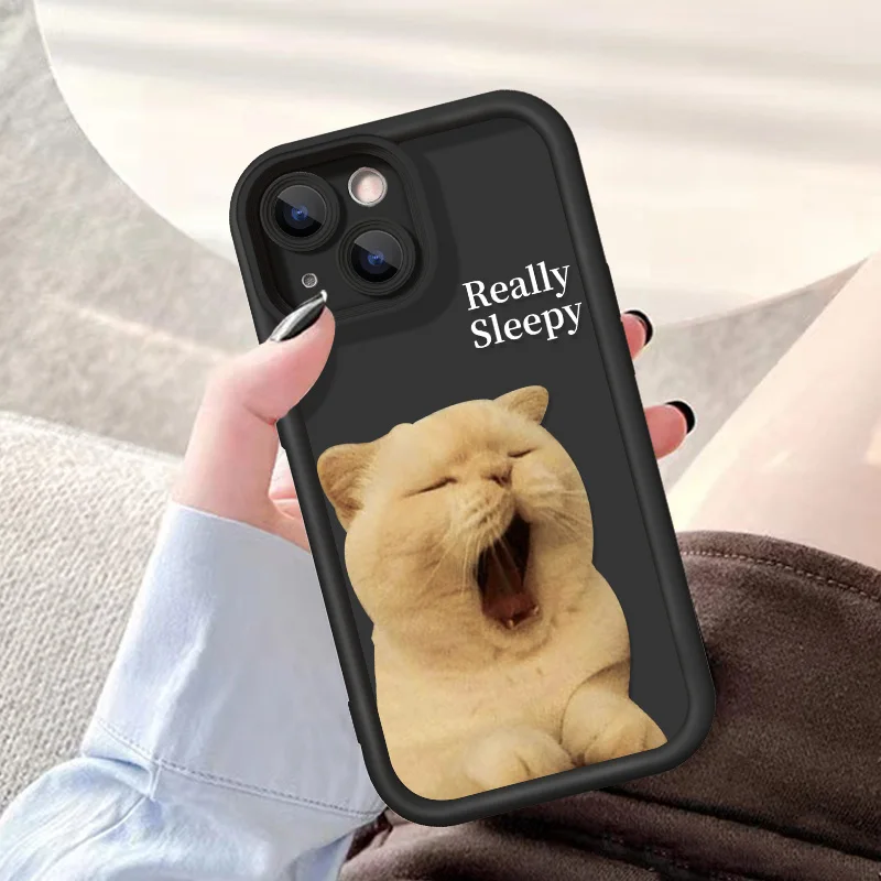 Sleep Cat Phone Case For Xiaomi Redmi Note 10 12 11 Pro 9 8 9T 9C 10C 12C 9A 9i Poco X5 C31 C55 M3 Mi 11 Lite 5G NE Cover Case