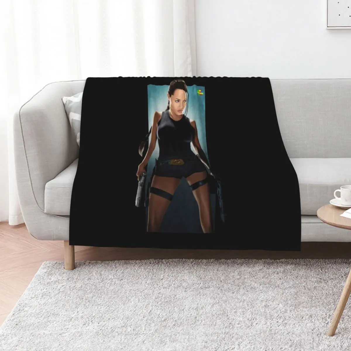 

tomb Raider Throw Blanket Vintage manga Furry warm for winter Blankets