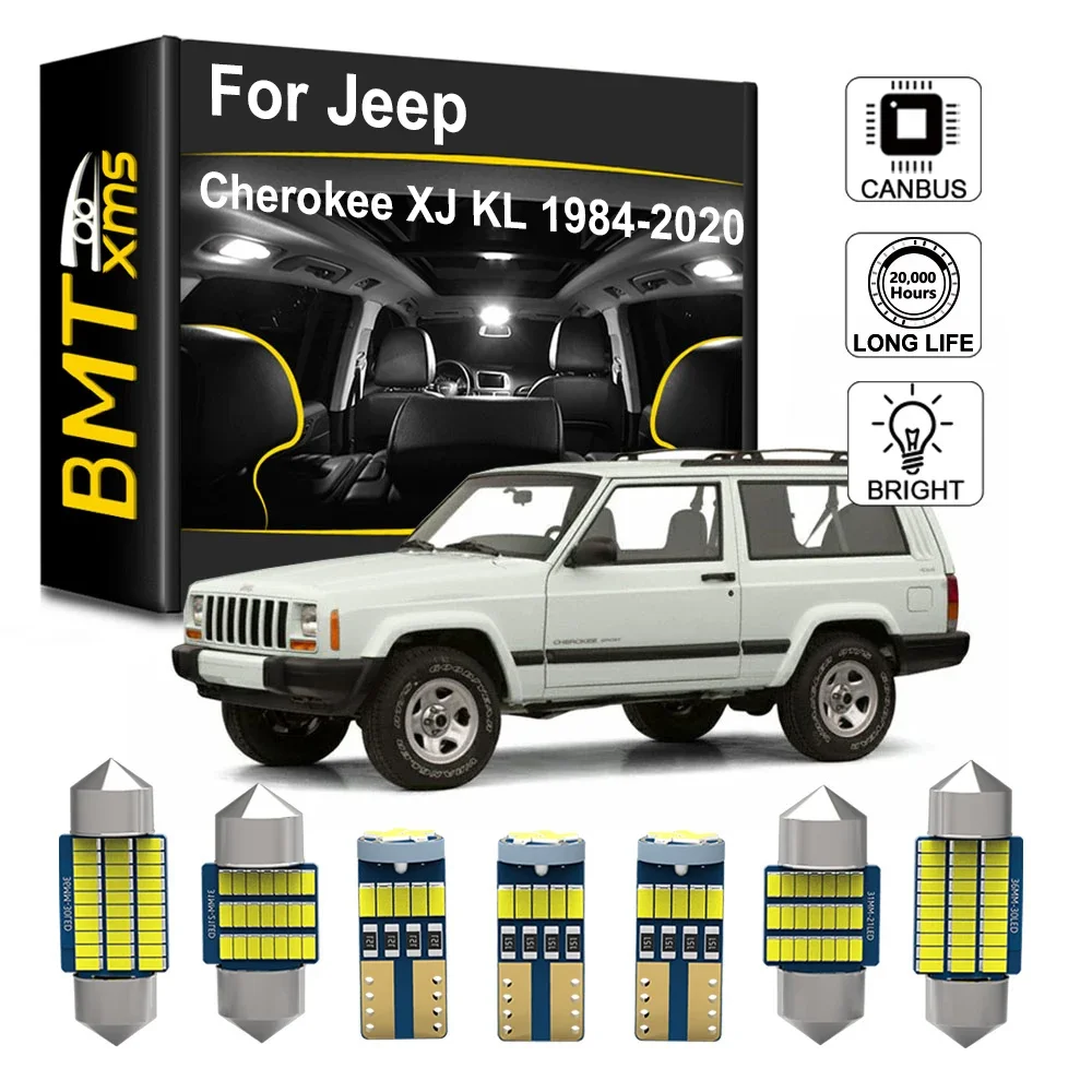 

BMTxms LED Car Interior Dome Map Reading Light Kit For Jeep Cherokee XJ KL Liberty KJ KK 1998-2020 2000 2001 2008 2010 2015 2017