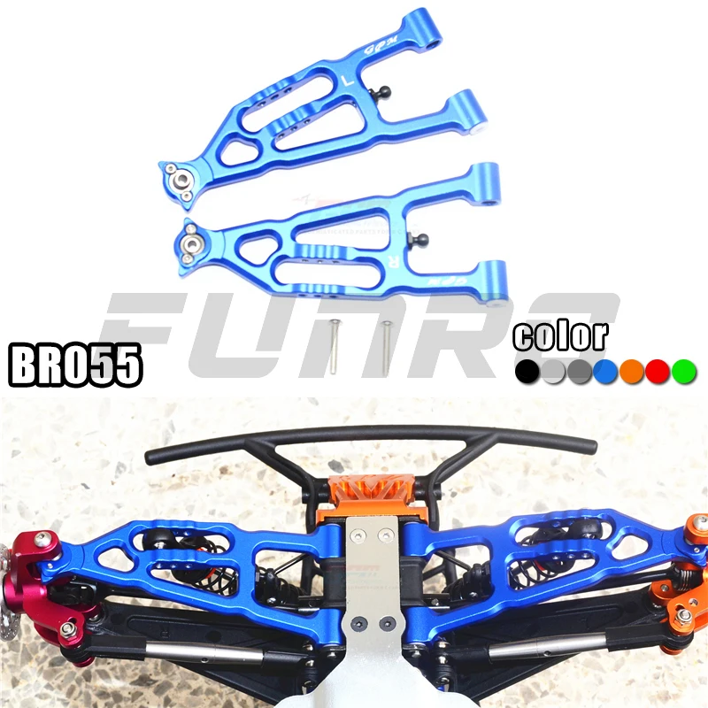 アルミ合金製フロントアーム,1/10 Baja Rey Desert Truck,rtrアップグレードアクセサリー