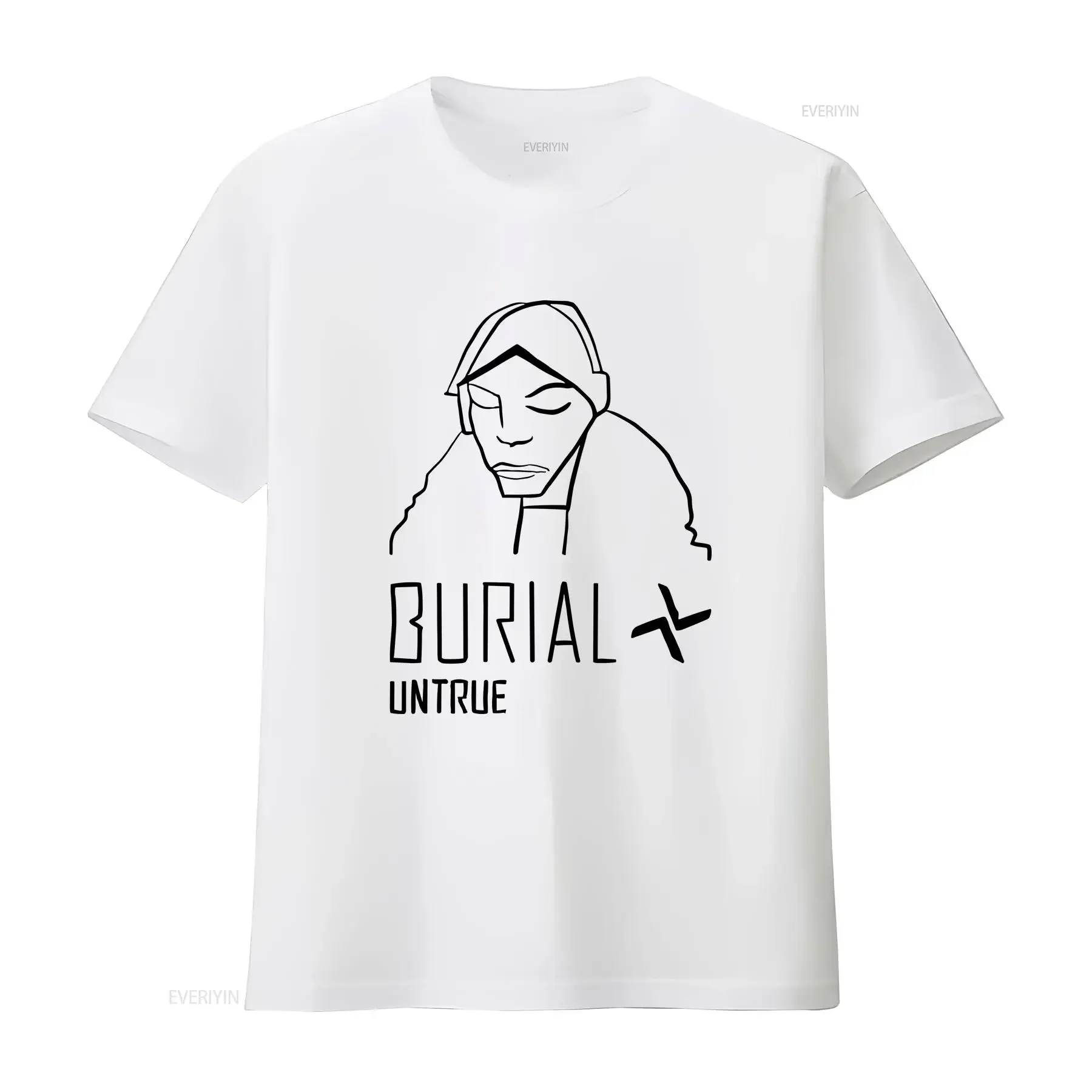 Burial Untrue Album T Shirt S 5XL Fast Shipping vintage Washed Slightly Stretched streetwear fashion Soft designer clothes